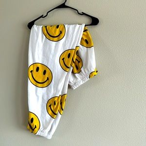 Men’s Large/L Aviator Nation AN smiley sweatpants